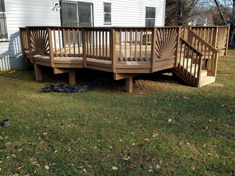 Deck Repair Before