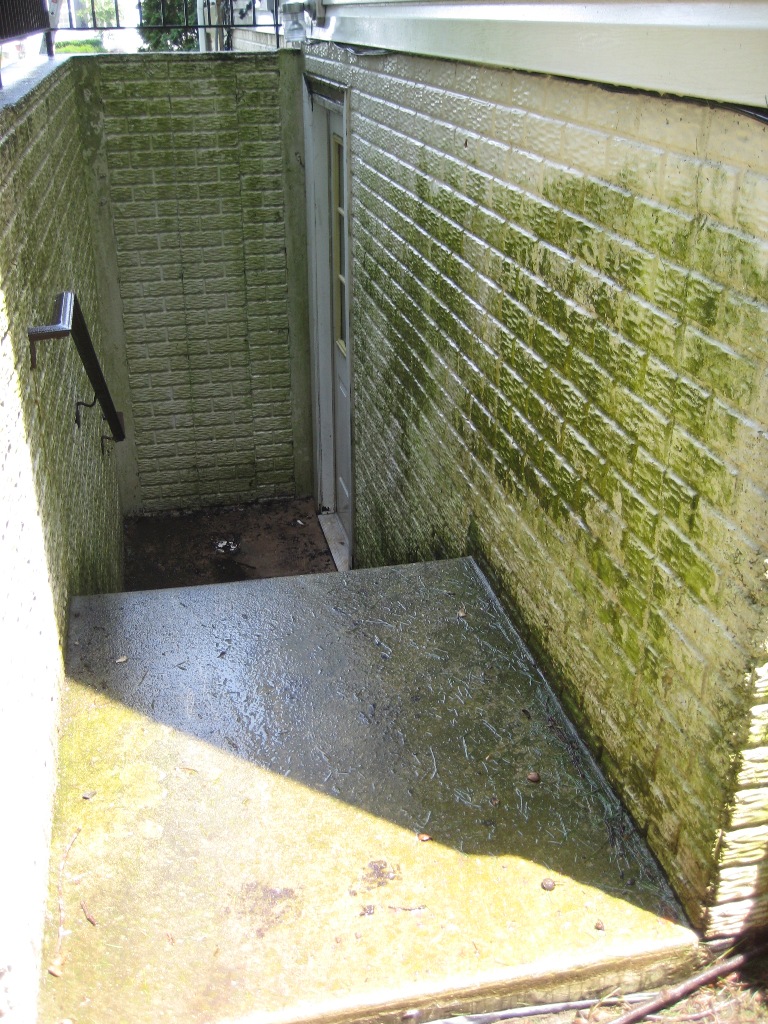 Basement Stairwell Before